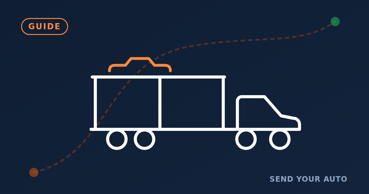 How cars are loaded and secured on a transporter